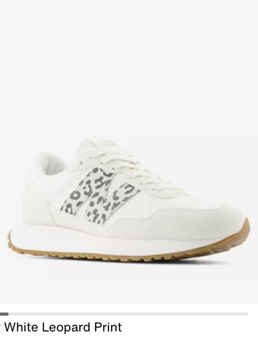 New Balance 237 Sea Salt Leopard Womens Size 10 Low Top Shoes Sneakers - Picture 1 of 10